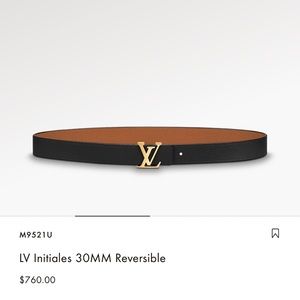 LV Initiales 30mm Reversible Belt
